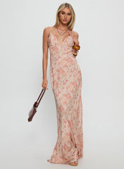 Magnolias Splice Maxi Dress Vintage Multi