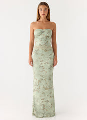 Come Through Maxi Dress - Wispy Fern