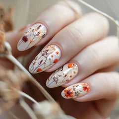 24Pcs Mid-length Almond Fake Nail with Colorful Checkered Pattern Press on False Nails Dopamine Datachable Full Cover Nails Tips