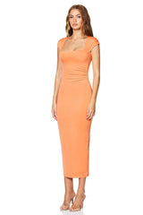 Nookie Dare Cap Sleeve Midi Dress - Mango