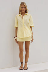 Adelyn Mini Skirt - Lemon