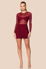 Nookie Noemie Mini Dress - Wine