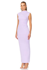 Nookie Olivia High Neck Midi Dress - Lilac
