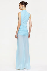 Roza Maxi Dress - Pale Blue