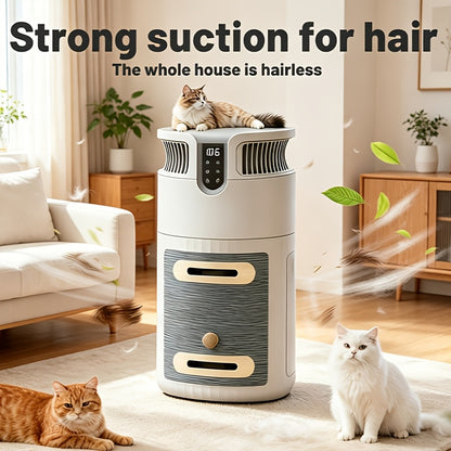 Smart Pet Air Purifier – HEPA Pet Hair & Odor Filter, 2,200 Sq. Ft. Coverage, Quiet 25dB, Cat Scratcher