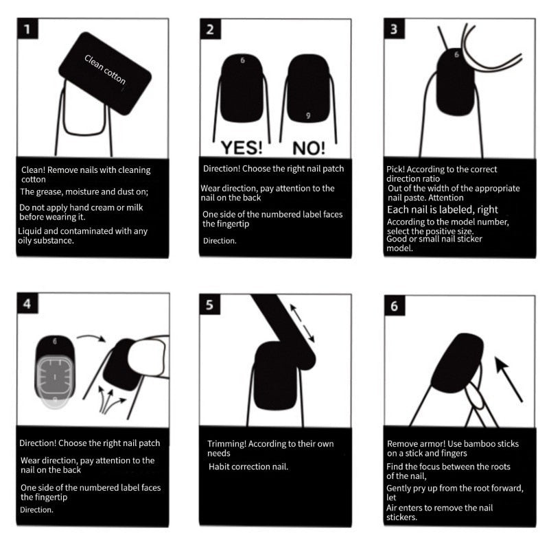 Handmade Stiletto Press On nails Reusable Decoration Fake Nails Full Cover Artificial Manicuree Wearable XS S M L Size Nails Art