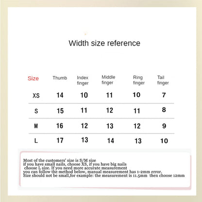 Handmade Stiletto Press On nails Reusable Decoration Fake Nails Full Cover Artificial Manicuree Wearable XS S M L Size Nails Art
