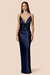 Nookie Valerie Cowl Gown - Navy