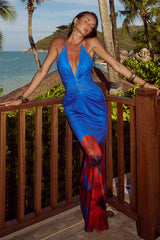 Primrose Maxi Dress - Blue Hibiscus