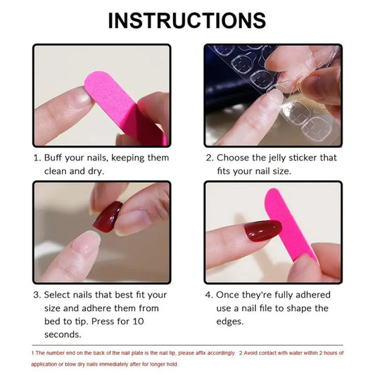 24pcs Romantic Sky Press on Nail Pink Purple Gradient Starry Sky False Nails Wearable European Square Head Fake Nails for Women
