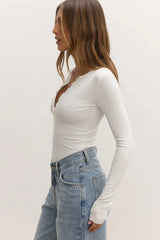 Lara Bodysuit - White