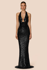 Nookie Diva Plunge Gown - Black